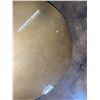 Image 8 : Gold Tone Rococo Style Table with Glass Top 28"x30"