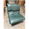Image 13 : Saporiti Italia Green Leather and Chrome Chair (Cosmetic Wear)