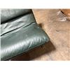 Image 15 : Saporiti Italia Green Leather and Chrome Chair (Cosmetic Wear)