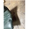 Image 4 : Saporiti Italia Green Leather and Chrome Chair (Cosmetic Wear)