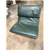Image 1 : Saporiti Italia Green Leather and Chrome Chair (Cosmetic Wear)