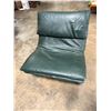 Image 2 : Saporiti Italia Green Leather and Chrome Chair (Cosmetic Wear)
