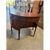 Image 2 : Williams Kimp Furniture Mahogany Curved Sideboard with Brass Rail 48"x24"x38" (Cosmetic Wear)