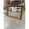 Image 1 : Gold Framed Beveled Glass Mirror 46"x34"