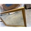 Image 4 : Gold Framed Beveled Glass Mirror 46"x34"