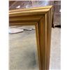 Image 5 : Gold Framed Beveled Glass Mirror 46"x34"
