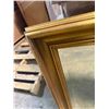 Image 9 : Gold Framed Beveled Glass Mirror 46"x34"