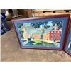Image 3 : (2) Assorted Building Wall Art 36"x26" (One is Signed)