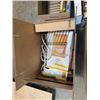 Image 4 : (4) Boxes of Assorted Office Supplies, Desk Organizers, Lamps and More Used for Filming