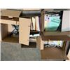 Image 6 : (4) Boxes of Assorted Office Supplies, Desk Organizers, Lamps and More Used for Filming