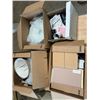 Image 1 : (4) Boxes of Assorted Office Supplies, Lamp Shades and More Used for Filming