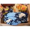 Image 6 : (1) Box of Vintage Throws, Purse and More