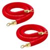 Image 1 : Group of Vevor Red Rope for Coral Stanchions
