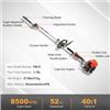 Image 8 : NIB Vevor Gas Hedge Trimmer Model F52-C