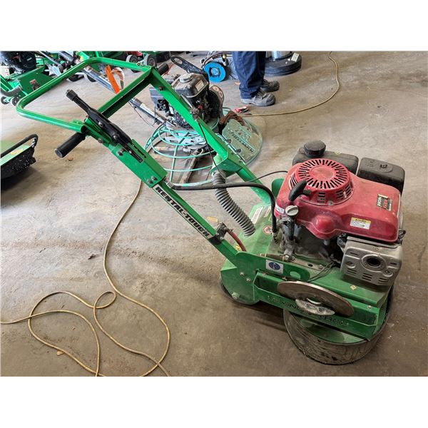 (10708501) Edco 2GC-NG Dual-Disc Gas Concrete Grinder (Starts & Runs, Disc Damaged)