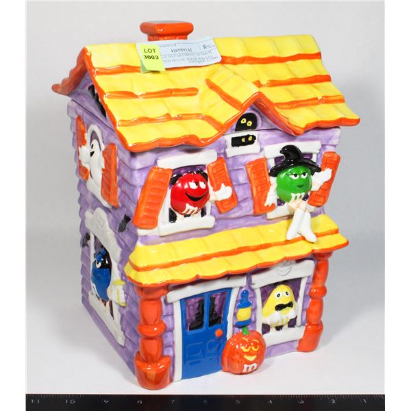 VINTAGE M&M HAUNTED HOUSE TOUR  HALLOWEEN CANDY/ COOKIE JAR