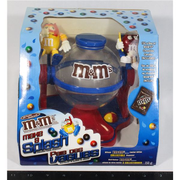 M&M MAKE A SPLASH CANDY DISPENSER STILL IN PACKAGE