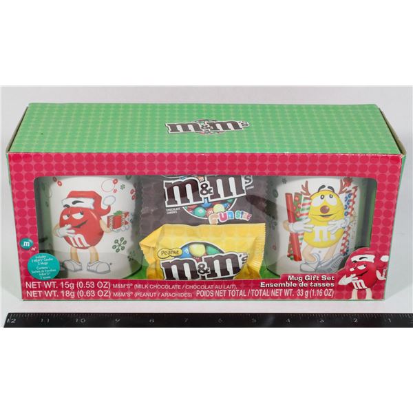 M&MS MUG GIFT SET WITH CANDY STILL IN BOX