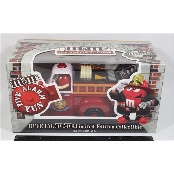 M&M LIMITED EDITION FIVE ALARM FUN FIRE TRUCK DISP