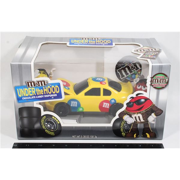 M&M UNDER THE HOOD CANDY DISPENSER FEATURING RED A