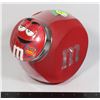 Image 1 : M&M CANDY CANISTER FEATURING RED. SOME MINOR SCRAT