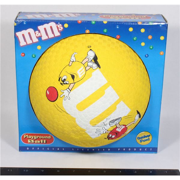 VINTAGE M&M PLAYGROUND BALL 8 1/2" DURABLE RUBBER