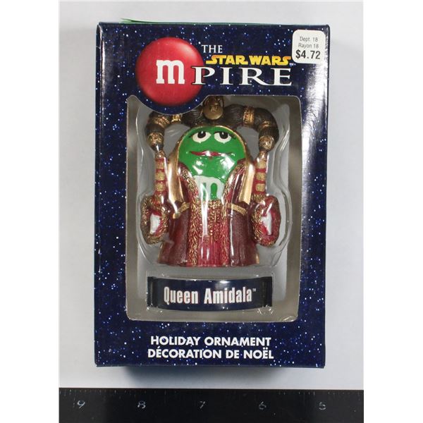 M&M THE STAR WARS MPIRE HOLIDAY ORNAMENT FEATURING