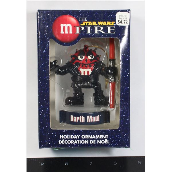 M&M STAR WARS THE MPIRE HOLIDAY ORNAMENT FEATURING