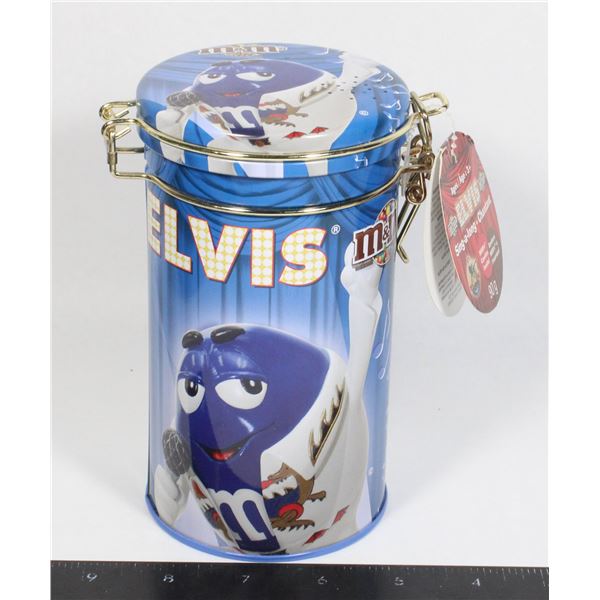 BLUE M&M ELVIS SING ALONG TIN