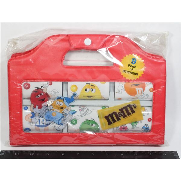 M&M STICKER BOOK WITH 9 FEET OF STICKERS