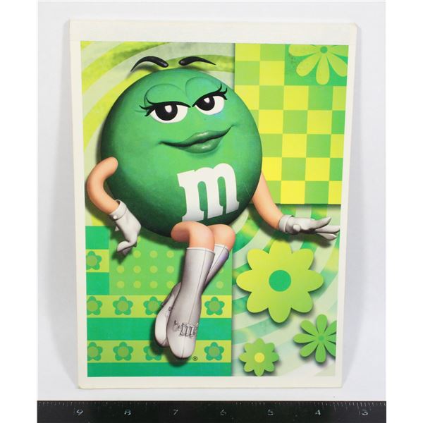 M&M NOTEPAD FEATURING GREEN