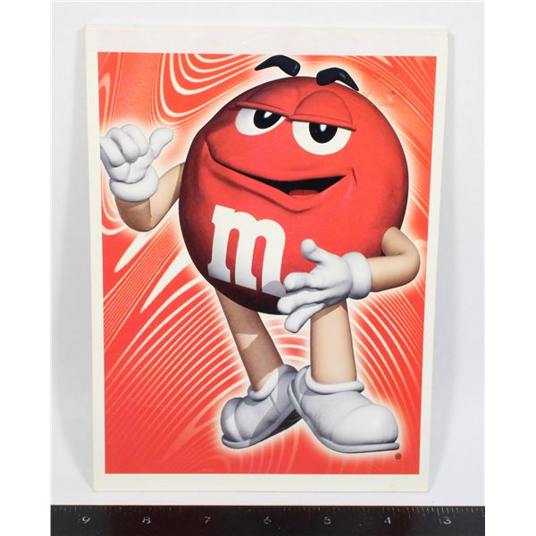M&M NOTE PAD FEATURING RED