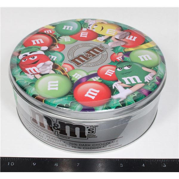 M&M MILK CHOCOLATE AND PEANUTS TIN STILL SEALED