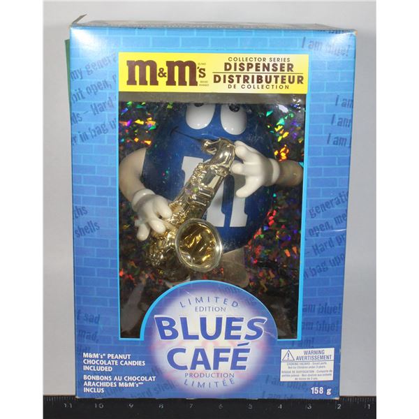 M&M COLLECTOR SERIES BLUES CAFE DISPENSER FEATURING