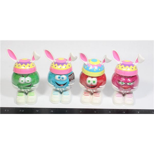 LOT OF 4 VINTAGE SEALED M&M EASTER BUNNY MINI