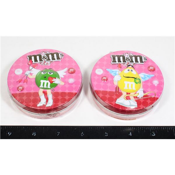 LOT OF 2 VINTAGE SEALED M&M'S VALENTINES DAY