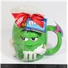 Image 1 : VINTAGE M&M CERAMIC MS. GREEN M&M CHARACTER MUG.
