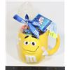 Image 1 : VINTAGE M&M CERAMIC YELLOW M&M CHARACTER MUG.