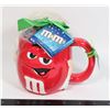 Image 1 : VINTAGE M&M CERAMIC RED M&M CHARACTER MUG.