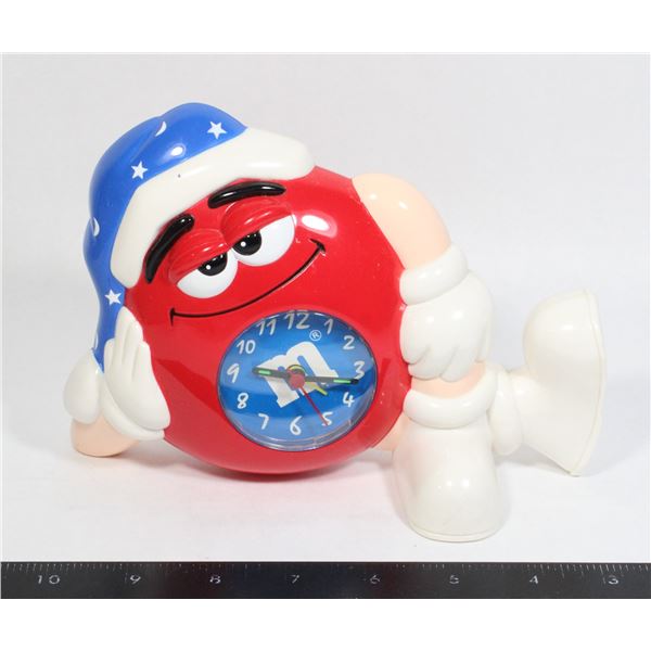 VINTAGE M&M'S RED ALARM CLOCK 2000
