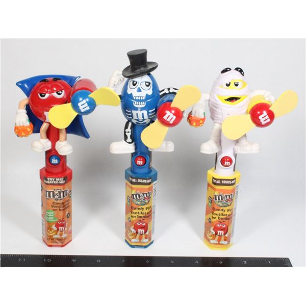 LOT OF 3 UNOPENED VINTAGE HALLOWEEN THEME FAN