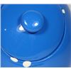 Image 2 : CERAMIC M&M JAR FEATURING BLUE WITH SOME CHIPS TO