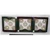 Image 1 : LOT OF 3 DANSON DECOR HAND DECORATED CHRISTMAS GLA