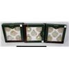 Image 1 : LOT OF 3 DANSON DECOR HAND DECORATED CHRISTMAS GLA