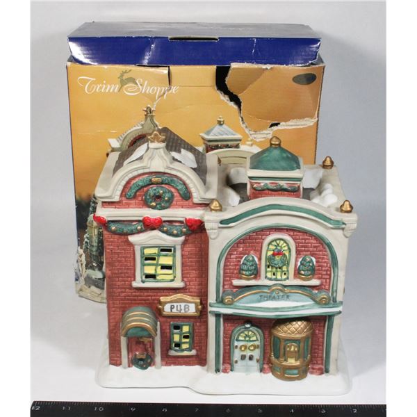 VINTAGE TRIM SHOPPE PUB PORCELAIN HOUSE