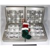 Image 1 : LOT OF 4 PC DECORATED GLASS ORNAMENTS+2 MINI STOCK
