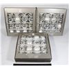Image 1 : LOT OF 3 PC DECORATED GLASS ORNAMENTS