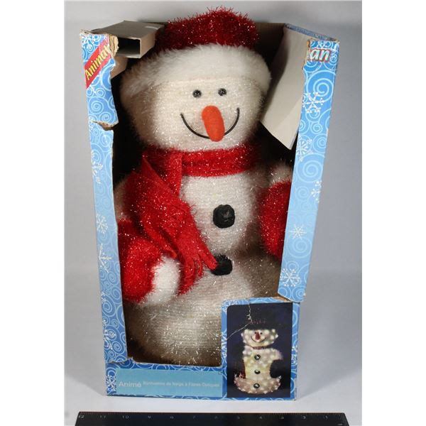 ILLUMINATED SNOWMAN HAS ORIGINAL BOX BUT BOX IS RO