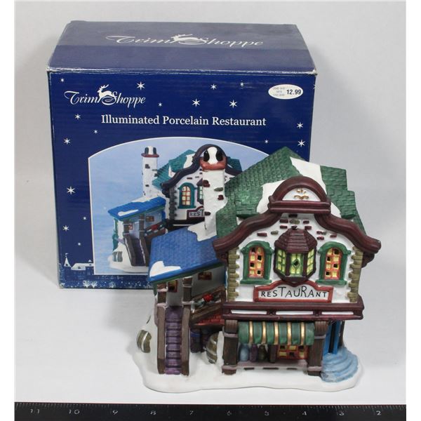 VINTAGE TRIM SHOPPE ILLUMINATED PORCELAIN