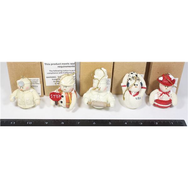 NEW SET 5 CHRISTMAS TREE ORNAMENTS